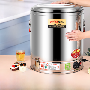 ขนาดใหญ่ความจุสแตนเลสขวดน้ําฉนวนไฟฟ้าเครื่องทําความร้อนเชิงพาณิชย์ถังน้ําเดือดถังชานม
