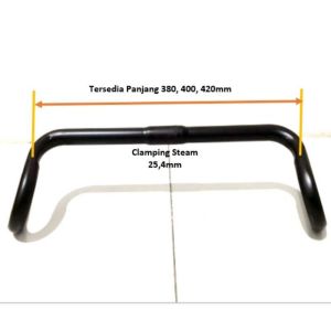 Stang Sepeda Balap Dropbar Roadbike Diameter 25.4