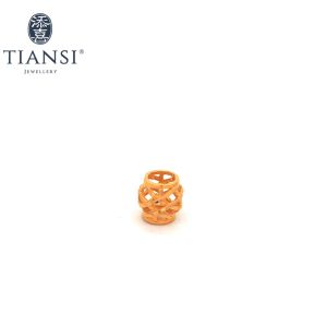 TIANSI 916(22K) GOLD GEOMETRIC CHARM 路路通-CZ-11 Charm Emas