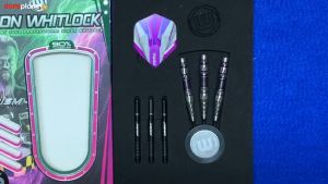 {FREE Flight + Shaft} Winmau Simon Whitlock S.E. Onyx/Vetalic Steeltip Dart Set 90% Tungsten alloy (1437)