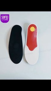 1 คู่พื้นรองเท้าแก้ไขเท้าแบนสีดำ - พื้นรองเท้าด้วยความแม่นยำ 1 คู่