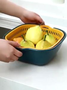 Bộ Rổ Nhựa Kèm Thau Chậu 6 Món 3 Kích Thước Bằng Nhựa Cao Cấp