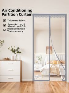 ZTION | Air Conditioning Windproof Anti-Grease Partition Curtain No Drilling