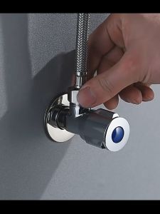 Retail And Wholesale All Copper Triangular Valve Cold And Hot Faucet 304 Stainless Steel Angle Valve Inlet Outlet And Four Point Water Valve