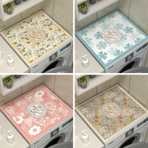 Modern Minimalist Universal Cover Towel for Washing Machine Roll Top Dustproof Waterproof Bedside Table Mat Kitchen Countertop Protector