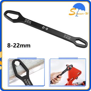 8-22mm Kunci Ring Universal Kunci Ring Adjustable Double Head Wrench Multi Size For Machine Maintenance