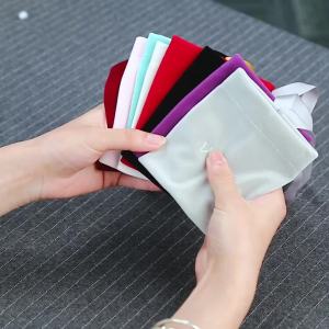 10Pcs Soft Velvet Drawstring Jewelry Bags with Ribbon Multipurpose Storage for Different Ornaments Organizing &Portable Carrying