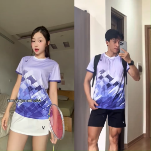 Áo Cầu Lông Quần Cầu Lông Bộ Cầu Lông Nam Nữ Chuyên Nghiệp Vải Thoáng Khí A815 - V Badwear