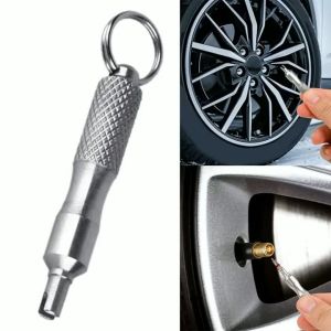 Motorcycle Tire Valve Tool Portable Metal Core Remover for Emergency Roadside Air Pressure Fix