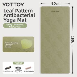 YOTTOY | Anti-Bacterial Non-Slip Shock-Absorbing Silent Yoga Mat