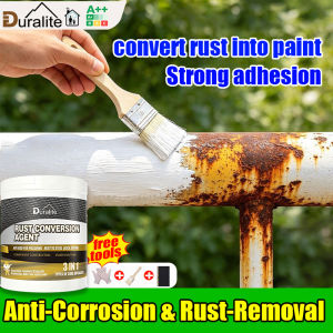 🔥Grinding-free Rust-free🔥3 IN 1 Metal Primer Paint anti rust paint for metal 1Kg Ideal for color steel doors stairs cars motorcycles Metallic Anti Rust Primer Rust Converter for Metal