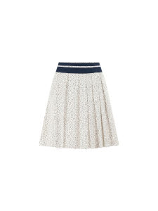 THROUS | Chân Váy Xếp Ly A-Line Chấm Bi