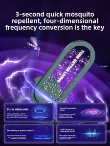 MONLEYTA | Automatic Ultrasonic Mosquito Repeller 2025 New Model Plug-In Bedroom Home Use Baby Room Mosquito Eliminator German Design