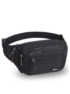 Mens Multifunctional Running Waist Bag Fashionable Street Crossbody Bag Trendy Hip Hop Style Sports Outdoor Accessory