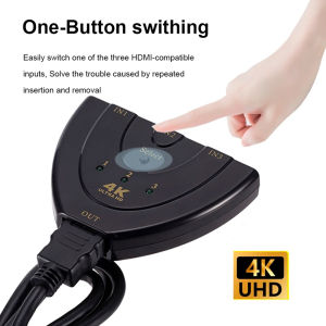 other | 4K 2K 3 In 1 Out HDMI KVM Splitter 3D Mini 3 Port Video Switcher Hub For HDTV Xbox PS3 PS4 DVD