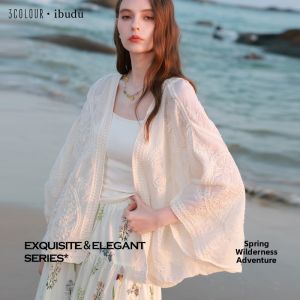 3COLOUR·S | Sun Protection Cover Up Boho Lace Shawl