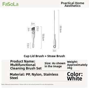 FaSoLa | Long Thin Cleaning Brush for Bottles Cups