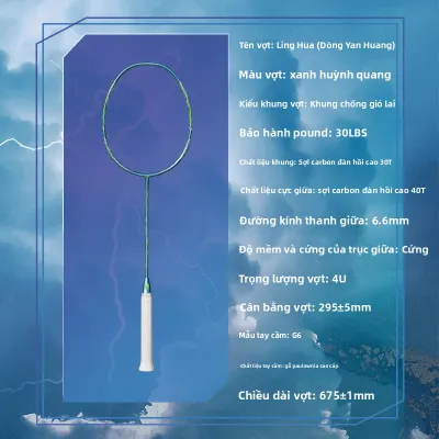 Dracaena | Vợt Cầu Lông Chuyên Nghiệp Sợi Carbon Full Quick Attack