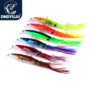 DNDYUJU 1pcs 14cm 40g Fishing Lure Hard Bait Squid High Carbon Steel Hook Octopus Crank for Artificial Tuna Sea Allure Tools