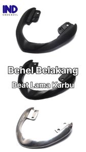 Behel-Begel-Pegangan Tangan-Bracket-Breket-Braket-Brecket-Handle-Handel-Hendel-Hendle Karet-Besi Jok-Jox Belakang Karet-Aluminium-Alumunium Honda Beat Lama-Old Karbu