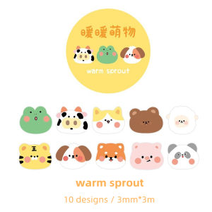 Clear Bear tape stickers cartoon ledger index stickers student stickers cute decorative stickers 3M