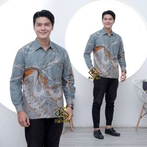 Tunik batik bolero atasan baju wanita modern kekinian viral motif abstrak Sage pakaian kerja wanita kantoran dinas guru acara resepsi kondangan