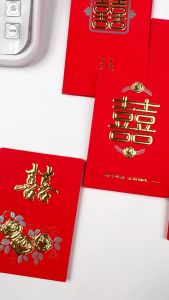 Pinky Bee Angpau Hongbao Wedding Amplop Kawin Double Happiness 71014600