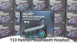 Vktech BT 5.3 Headphone Speakers HiFi Level Sound Quality Motorcycle Helmet BT Headset Waterproof for Ski/Dirtbike/Snowmobile