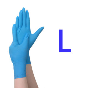 10/20/50/100/200/400-Pack Disposable Blue/White Pure Nitrile Gloves Durable and Powder-Free Suitable for Everyday Cleaning