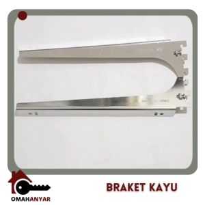 Ambalan Daun Braket Rak Kayu Uk 30 35 40 cm 1 psg 2 pc