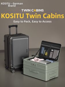 kositu | Side-Opening Large Capacity Expanding Luggage 28 Inches