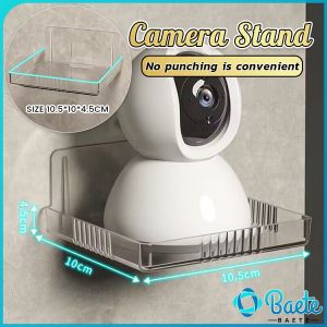 Baete Camera Stand Holder Punch Free Projector Rack Bracket Home Monitoring Tray 10.5*10*4.5cm
