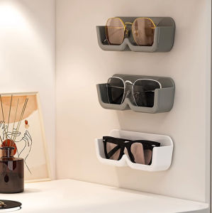 1/3Pcs Simple Punch-free Glasses Storage Rack Wall Mounted Sun-glasses Display Holder Wardrobe Decoration Storage Box Sunglass Organizer