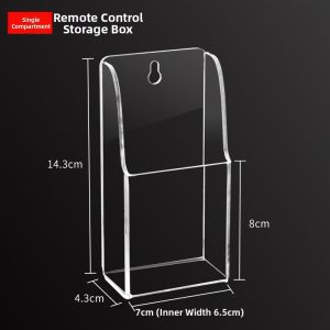 XYBP | Remote Control Storage Box Wall Mount Acrylic