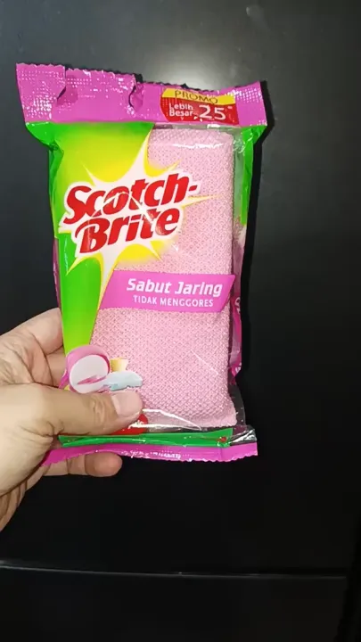 SCOTCH BRITE Sabut Jaring Basic GT ID-T60 / Sabut Spons Cuci Piring ...