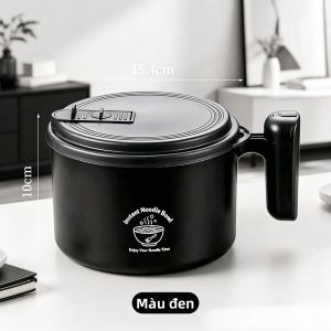 XIAOCHUSHU | Tô Mì Ăn Liền Thép Không Gỉ Có Nắp