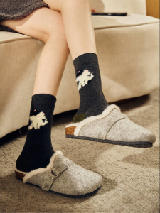 PRIMEET | Cute Thick Warm Wool Socks Mid-Calf