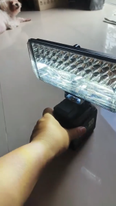 8inch สำหรับ  5400LM แบตเตอรี่ 90w สปอตไลท์แบบพกพาไร้สายกลางแจ้งทำงานตกปลาฉุกเฉินมือถือ Li-ion ไฟ LED ทํางาน Worklight