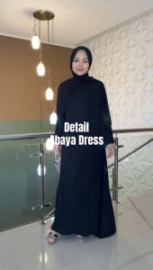 Wanshop Abaya Turki Terbaru 2024 Gamis Arab Wanita Remaja Dewasa Dress Hitam Muslim Kekinian COD