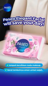 [3 PCS] Tissue Paseo Elegant Facial 108 Helai / 3 Helai Per Lembar Kemasan Baru Paseo Travel Pack