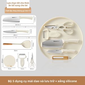 CMGF | Bộ Dao và Đồ Cắt Chế Biến Thực Phẩm Cho Bé 2 trong 1