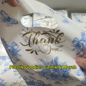 EKUMA Thank You Gift Bag | Plastik Beg Goodies | Beg Plastik Doorgift | Plastik Thank You | Goodies Plastik | Goodies Bag Doorgift | Plastic Bag Thank You | Doorgift Bag