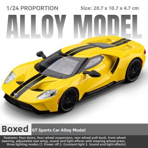 CHEZHI | Realistic 1:24 Scale GT Car Model Collectible Alloy Model Car Yellow Car Toy 1:24
