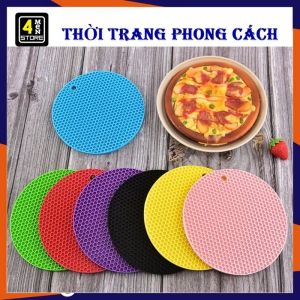 Miếng Lót Nồi Silicon Tổ Ông Chống Trơn Trượt Chống Nóng Chịu Nhiệt Phong Cách Bắc Âu Cao Cấp - Miếng Cách Nhiệt Nhấc Nồi Đế Lót Nồi Silicon Đa Năng