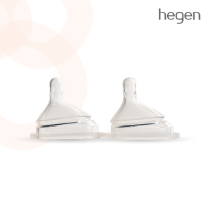 Hegen Teat จุกนม จุกนมเสมือนนมแม่ จุกนมเฮเก้น จุกนมhegen #2 Medium Flow น้ำนมไหลปานกลาง แพ็ค 2 ชิ้น เหมาะสำหรับวัย 3-6 เดือน