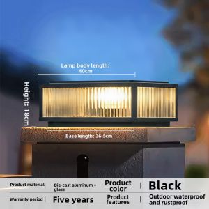 GUAIJUE | Solar Outdoor Waterproof Pillar Light
