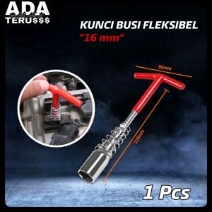 Kunci Busi Spark Plug 16mm Kunci Busi Fleksible Busi Mobil Busi Motor Kunci Sock Perkakas Tools
