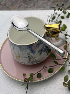 Nordic Luxury Brand Baby Complementary Food Spoon Coffee Spoon Small Spoon Metal Material Pure Color Trend Hand Feel Quality