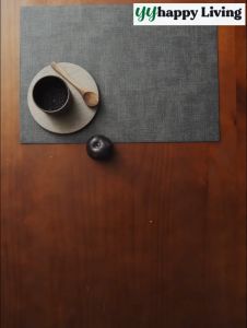 [SG Ready Stock]Leather placemat/placemats coaster for dining table kitchen/waterproof Placemats PU Table Mat washable Table Mats