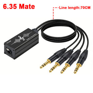 XLR to RJ45 CableRJ45 to 4 Channel 3Pin Multi Network Receiver with Cat5/6 Network Receiver for Stage and Recording Studio